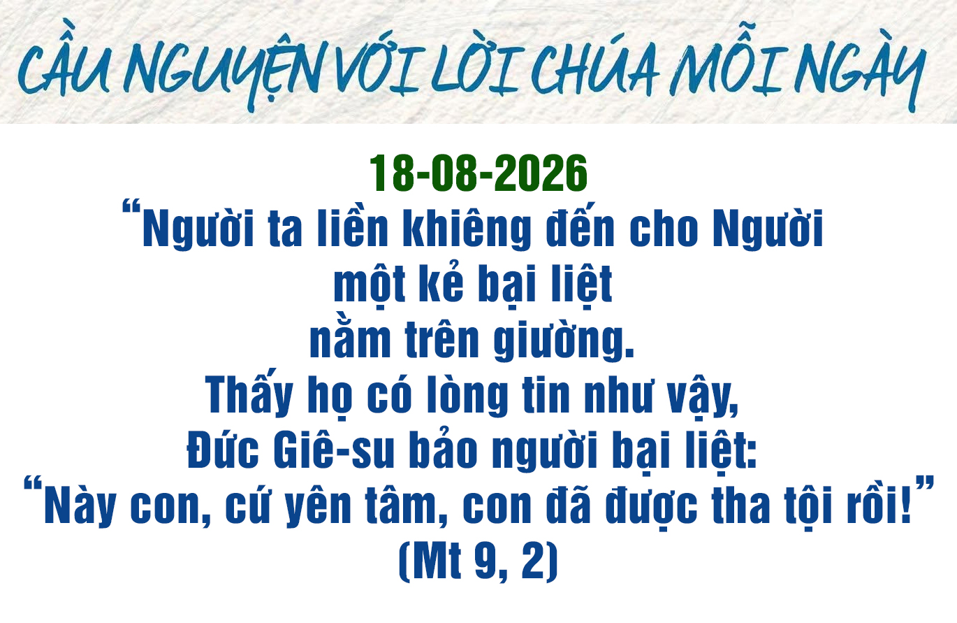 Cầu nguyện với Lời Chúa mỗi ngày - 18-8-2026