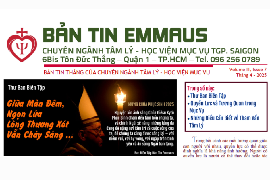 Bản tin Emmaus - tháng 4/2025
