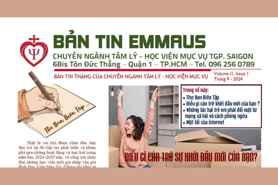 Bản tin Emmaus tháng 9 - 2024