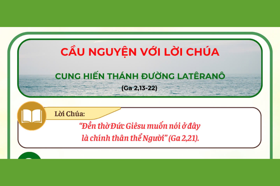 Cầu nguyện với Lời Chúa - Cung hiến Thánh đường Latêranô