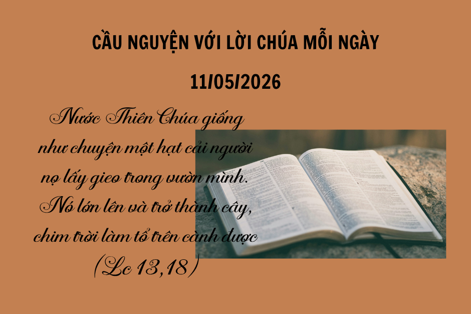 Cầu nguyện với Lời Chúa mỗi ngày - 11/05/2026