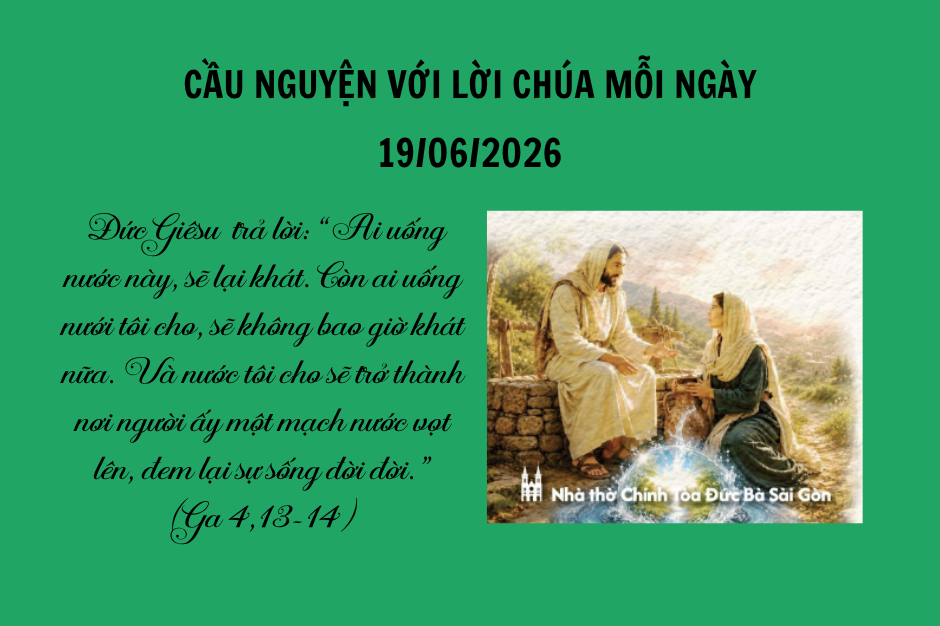 Cầu nguyện với Lời Chúa mỗi ngày - 19/06/2026