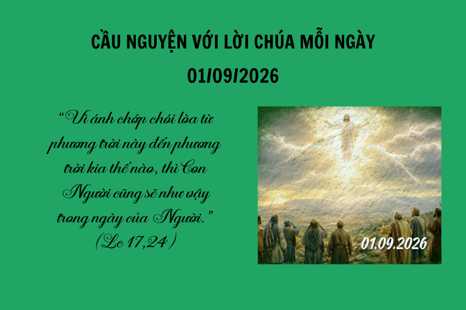 Cầu nguyện với Lời Chúa mỗi ngày - 01/09/2026