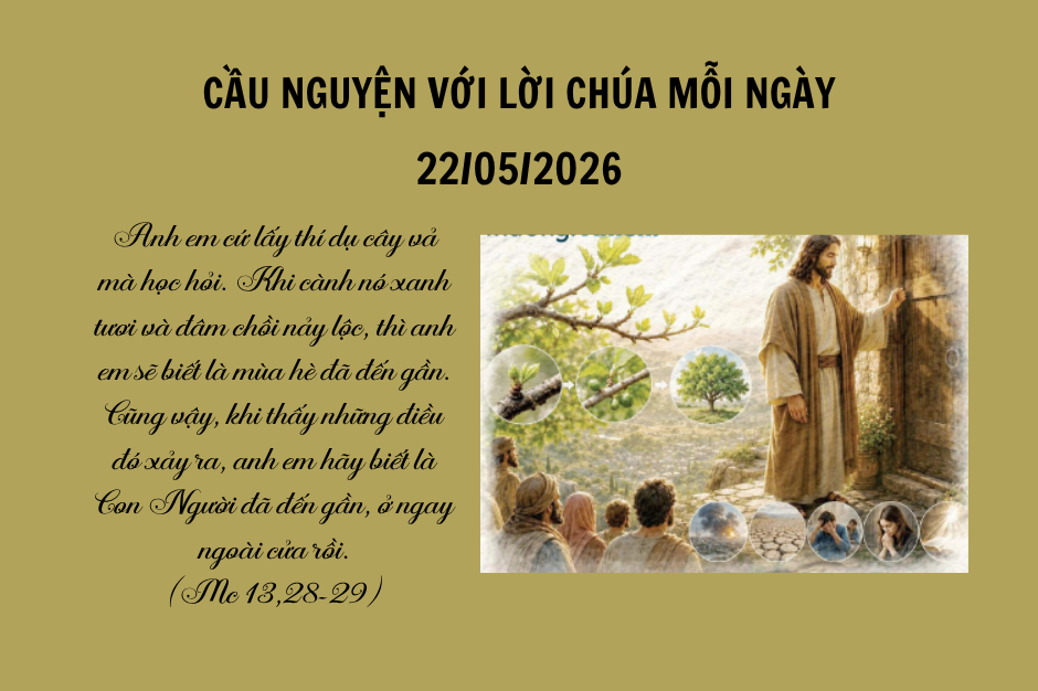 Cầu nguyện với Lời Chúa mỗi ngày - 22/05/2026