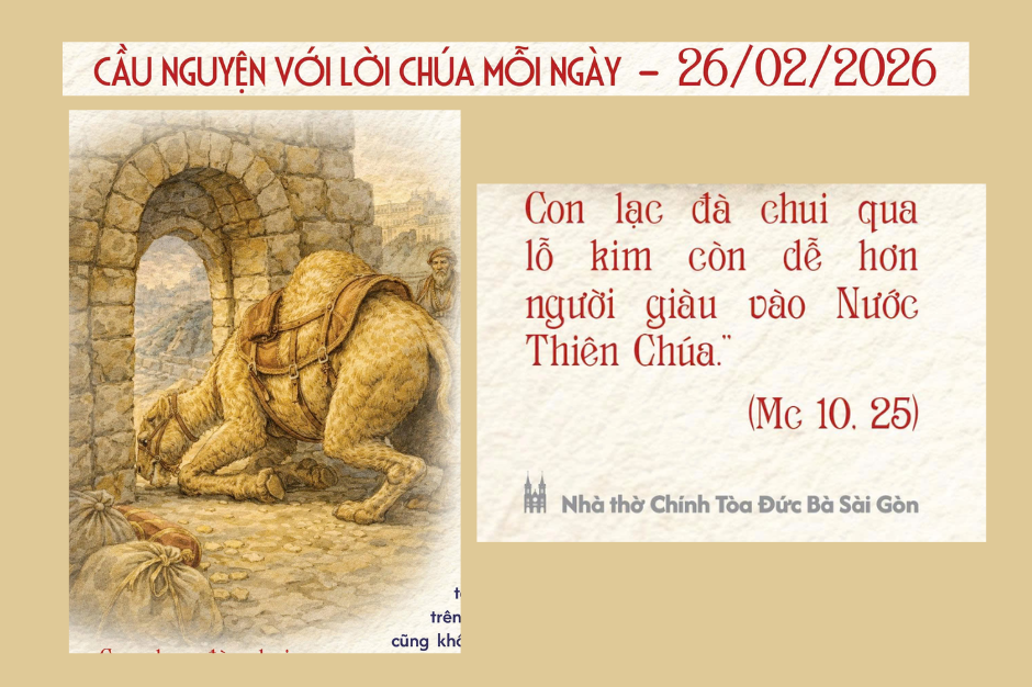 Cầu nguyện với Lời Chúa mỗi ngày - 26/02/2026