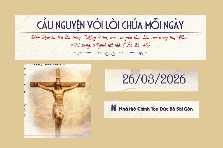 Cầu nguyện với Lời Chúa mỗi ngày - 26/03/2026