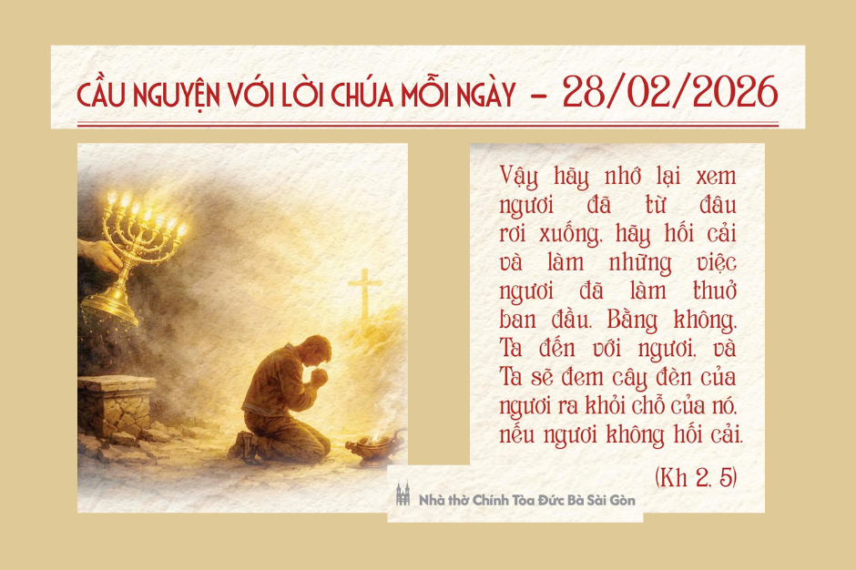 Cầu nguyện với Lời Chúa mỗi ngày - 28/02/2026
