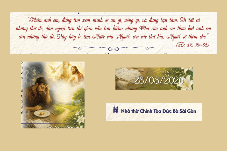 Cầu nguyện với Lời Chúa mỗi ngày - 28/03/2026