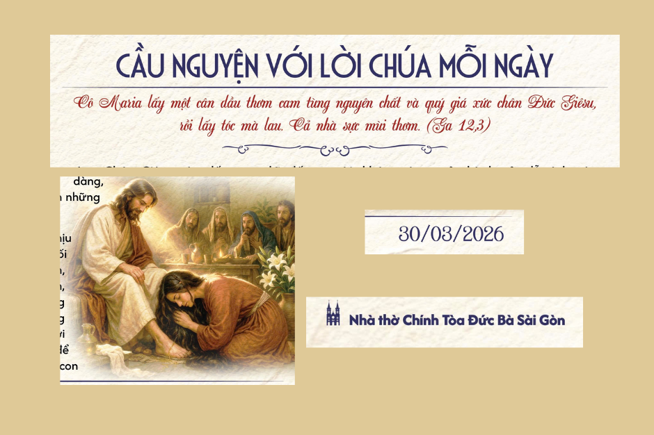 Cầu nguyện với Lời Chúa mỗi ngày - 30/03/2026
