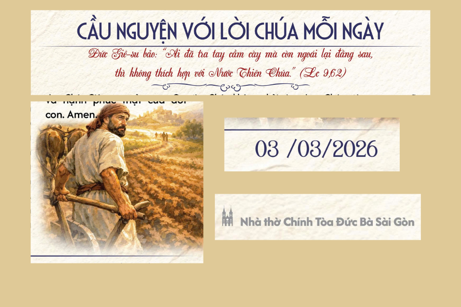 Cầu nguyện với Lời Chúa mỗi ngày - 03/03/2026