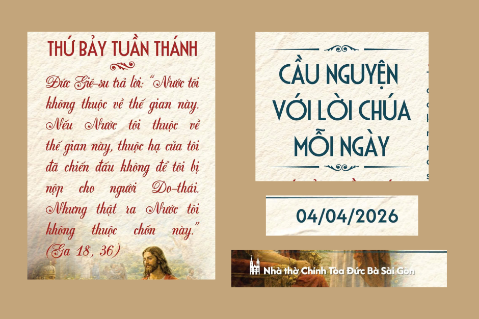 Cầu nguyện với Lời Chúa mỗi ngày - 04/04/2026