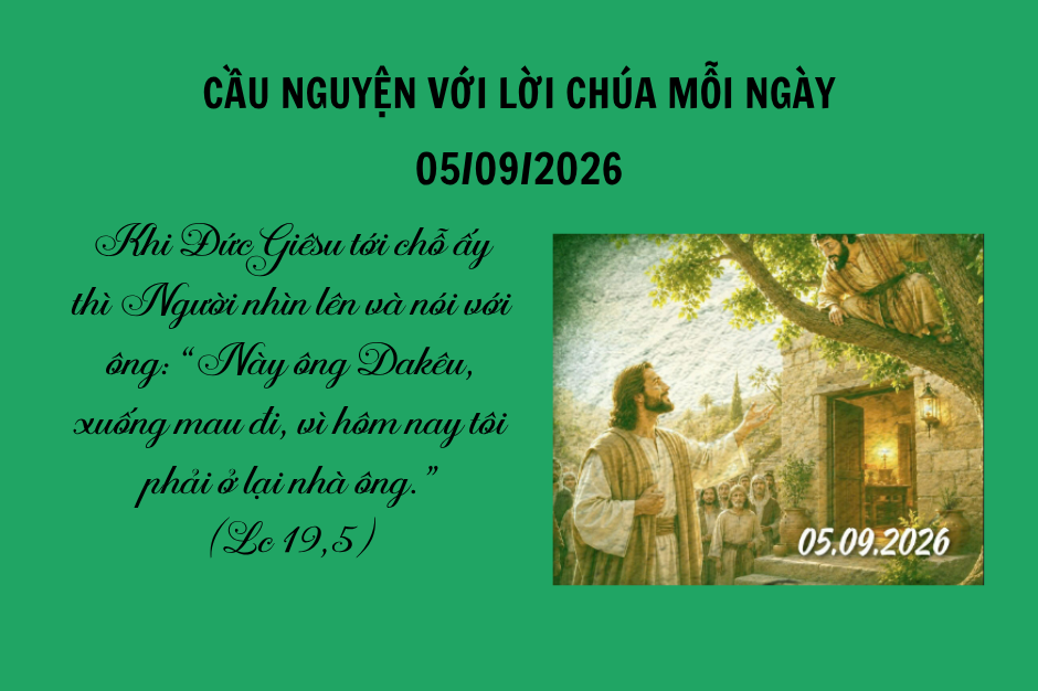 Cầu nguyện với Lời Chúa mỗi ngày - 5/9/2026
