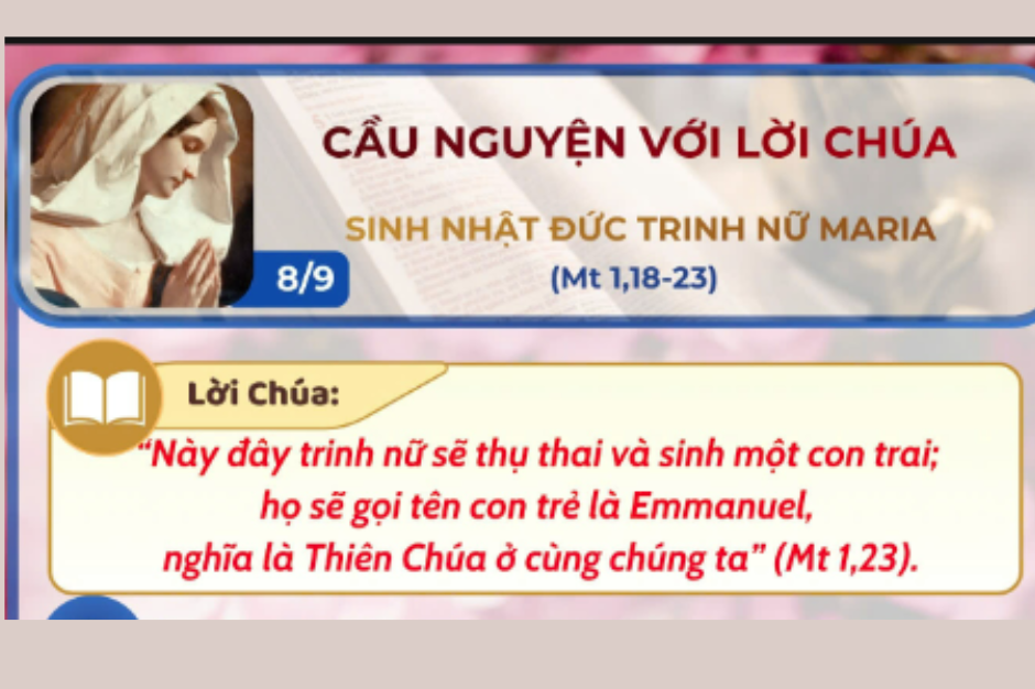 Cầu nguyện với Lời Chúa mỗi ngày - 8/9/2026