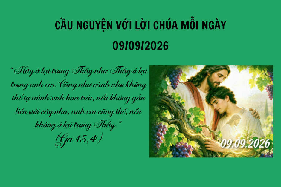 Cầu nguyện với Lời Chúa mỗi ngày - 09/09/2026
