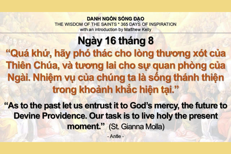 Danh ngôn sống đạo - Thánh Gianna Molla