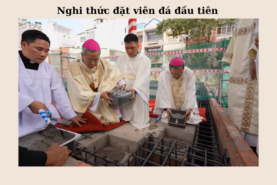 Nghi thức Đặt viên đá xây dựng Nhà Tĩnh Dưỡng LINH MỤC Tổng giáo phận Sài Gòn