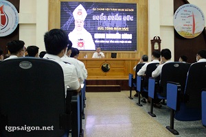 Buổi Huấn đức của ĐTGM Giuse Nguyễn Năng tại Đại Chủng viện Thánh Giuse Sài Gòn