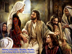 Daily Meditation: ``Martha, Martha, you worry and are troubled about  many things...``