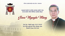 Trực tuyến: Nghi thức tuyên xưng đức tin của Đức Tân Tổng Giám mục Giuse Nguyễn Năng
