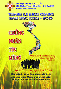 Lời nguyện tín hữu Thánh lễ khai giảng NK 20180-2019