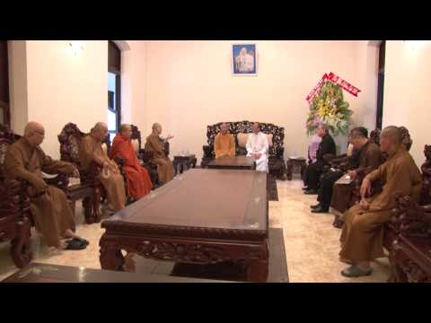 Đoàn Phật giáo chúc mừng Tòa TGM nhân dịp lễ Giáng sinh