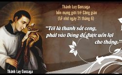 Thánh Luy Gonzaga, bổn mạng giới trẻ và sinh viên