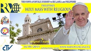Philippines: Thánh lễ tại thánh đường Mẹ Vô Nhiễm Nguyên Tội, Manila (16.1.2015)