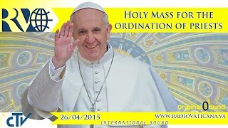 Lễ truyền chức linh mục cho 19 phó tế Gp. Roma (26.4.2015)