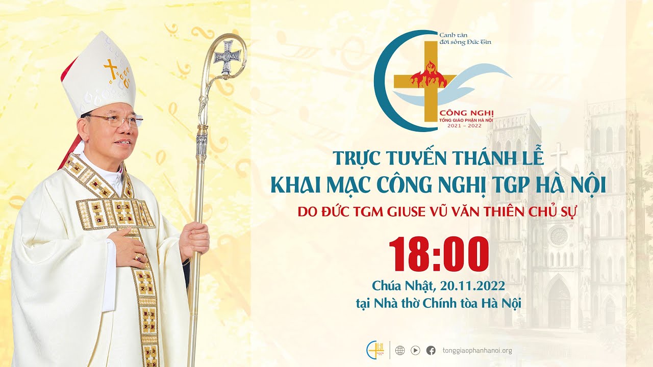 Thánh lễ Khai mạc Công nghị TGP Hà Nội (20.11.2022)