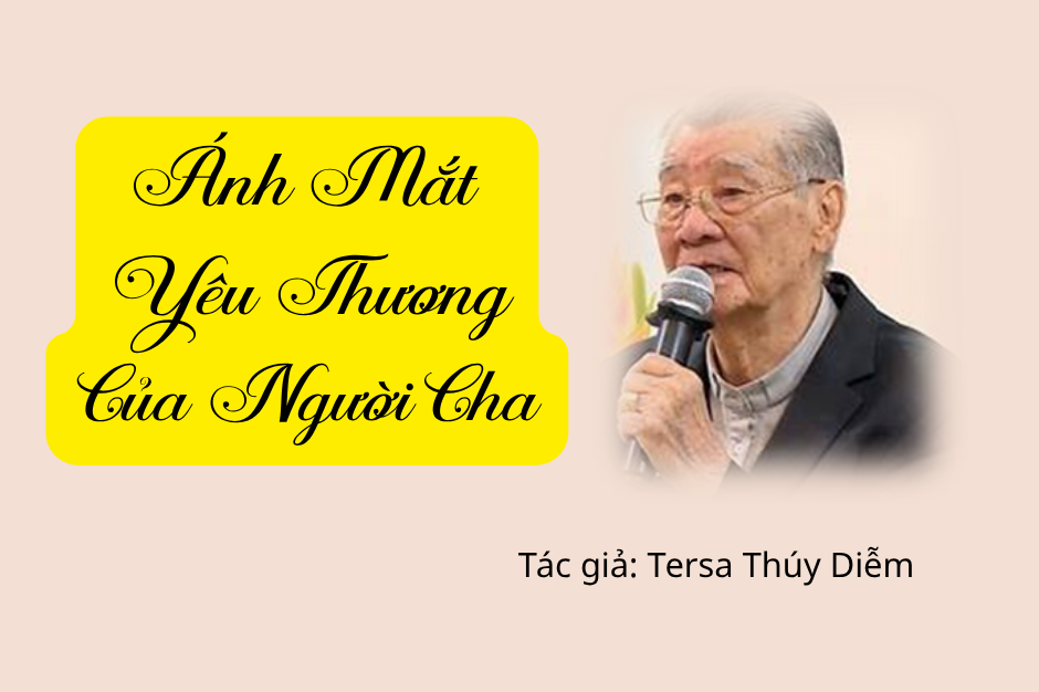 Ánh mắt của người cha yêu thương