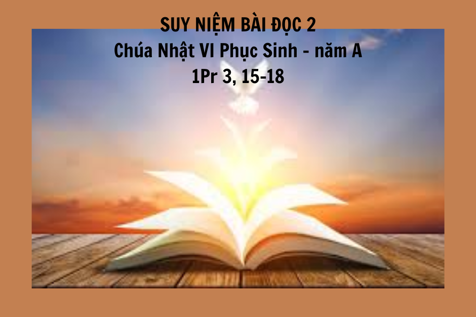 Suy niệm Bài đọc 2 - Chúa Nhật VI Phục sinh năm A - 1Pr 3, 15-18 - Thần Khí Sự Sống
