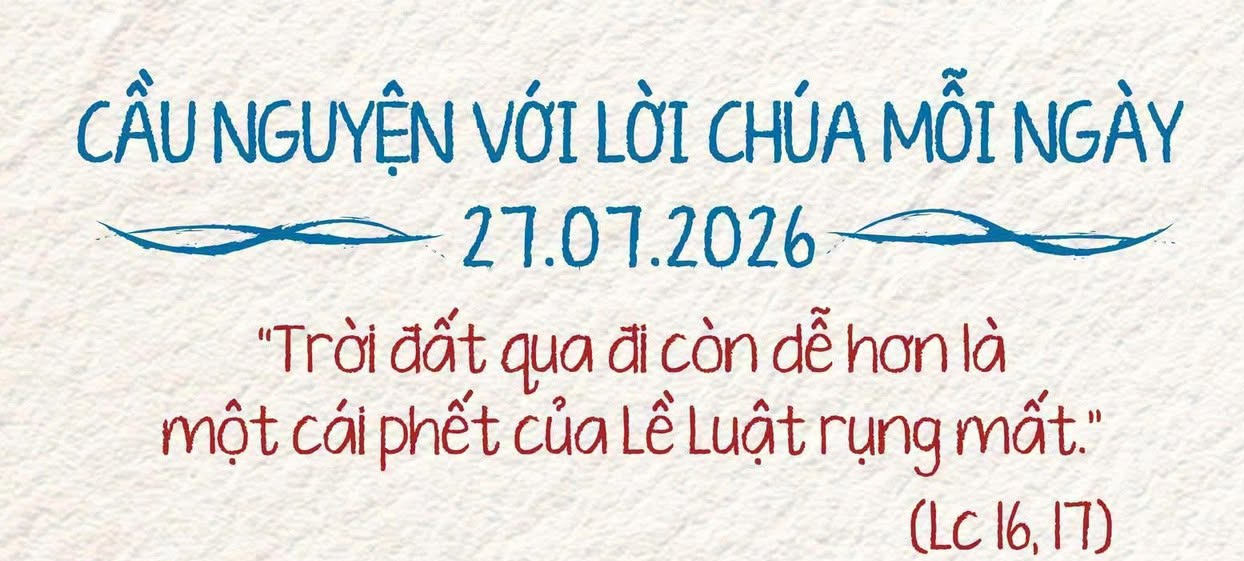 Cầu nguyện với Lời Chúa mỗi ngày - 27-07-2026
