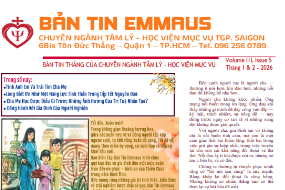 Bản tin Emmaus - Tháng 1 & 2 năm 2026
