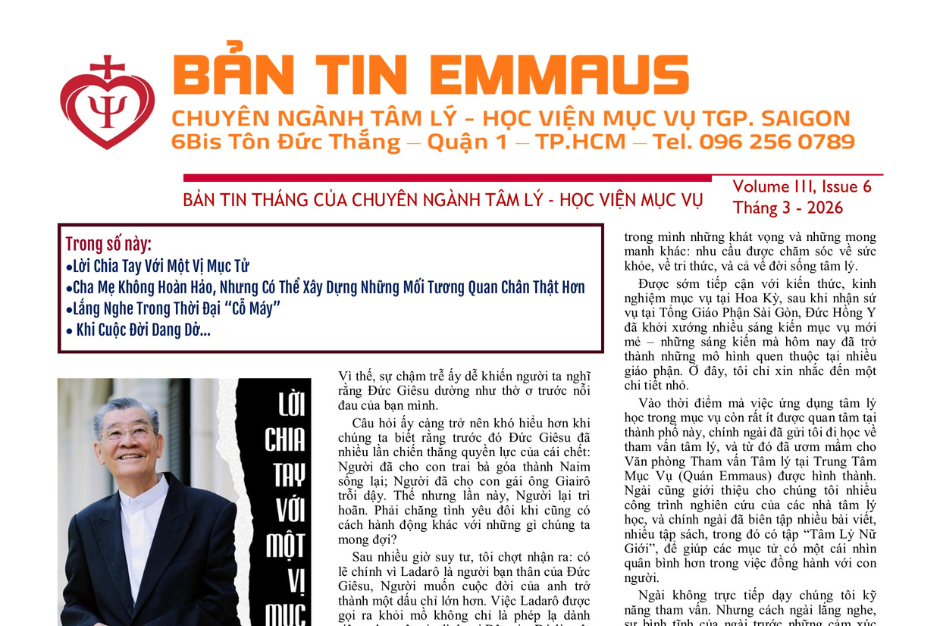 Bản tin Emmaus - Tháng 3 năm 2026