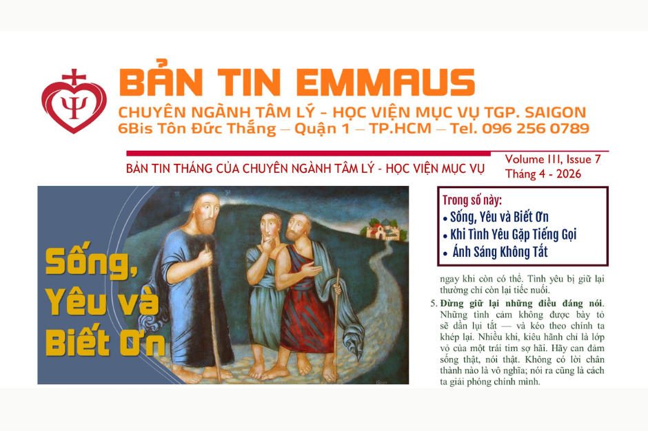 Bản tin Emmaus - Tháng 4 năm 2026