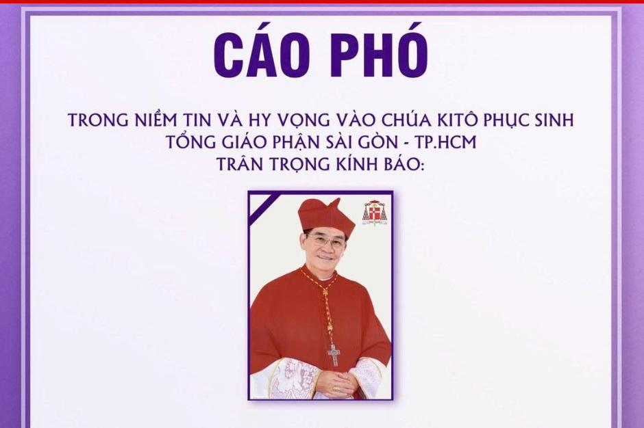 Cáo phó: Đức Hồng y Gioan Baotixita Phạm Minh Mẫn