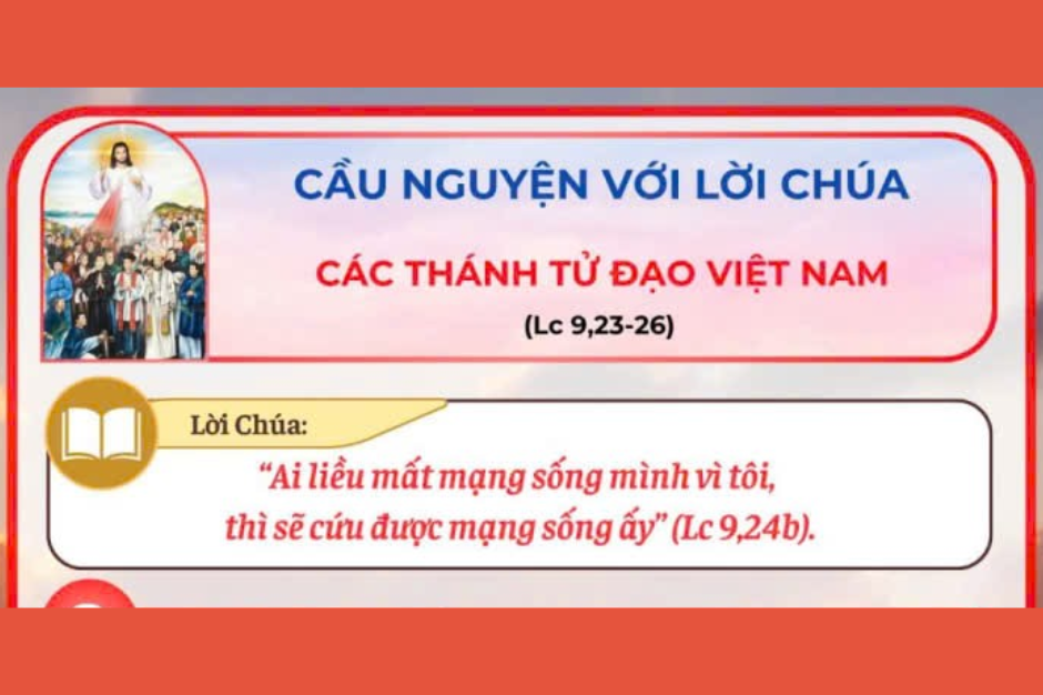 Cầu nguyện với Lời Chúa - Các Thánh Tử đạo Việt Nam