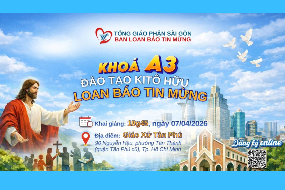 Ban Loan Báo Tin Mừng khai giảng Khóa A3 tại Giáo xứ Tân Phú ngày 07-4-2026