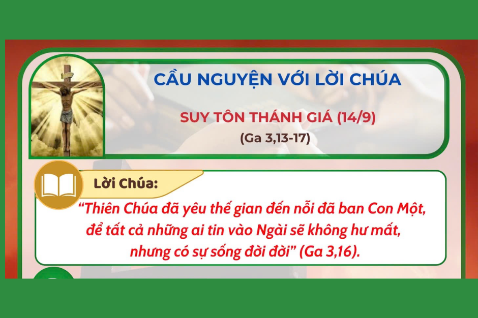 Cầu nguyện với Lời Chúa - Lễ Suy tôn Thánh giá