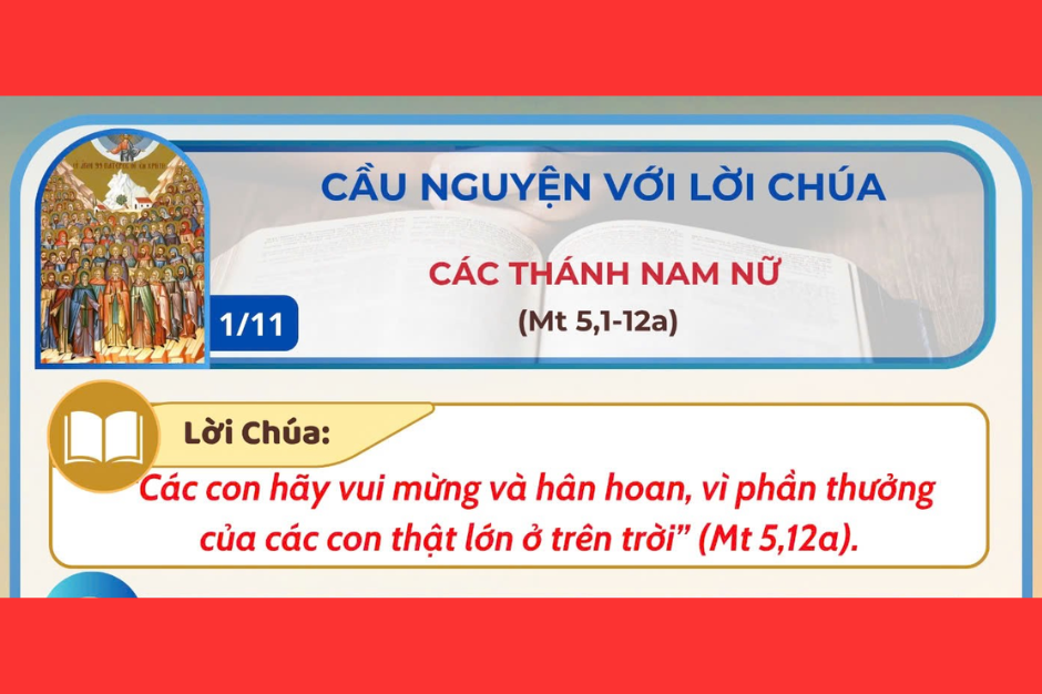 Cầu nguyện với Lời Chúa - Lễ trọng - Các Thánh nam nữ