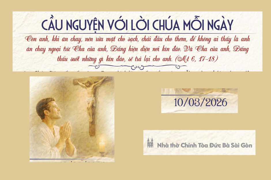 Cầu nguyện với Lời Chúa mỗi ngày - 10/03/2026