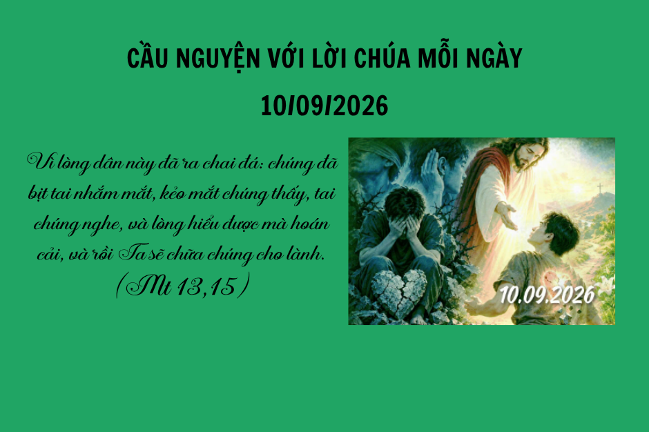 Cầu nguyện với Lời Chúa mỗi ngày - 10/09/2026