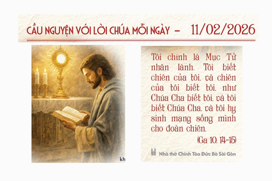 Cầu nguyện với Lời Chúa mỗi ngày - 11/2/2026