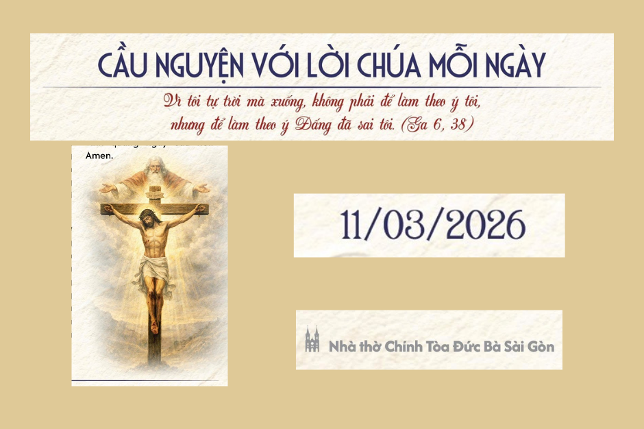Cầu nguyện với Lời Chúa mỗi ngày - 11/03/2026