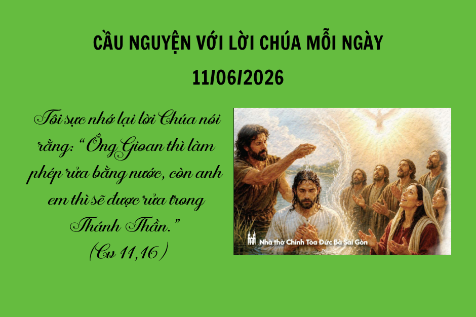 Cầu nguyện với Lời Chúa mỗi ngày - 11/06/2026