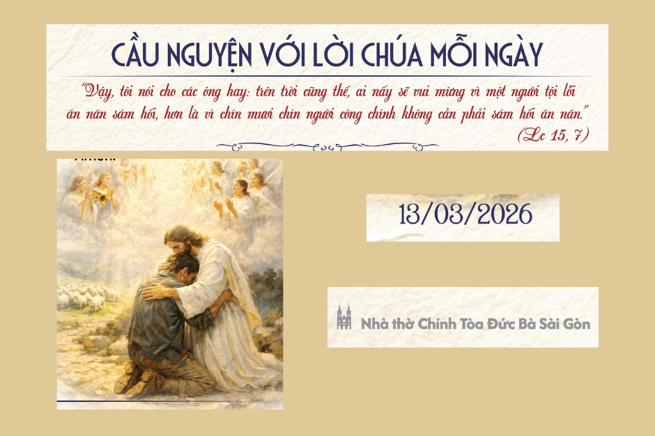 Cầu nguyện với Lời Chúa mỗi ngày - 13/03/2026