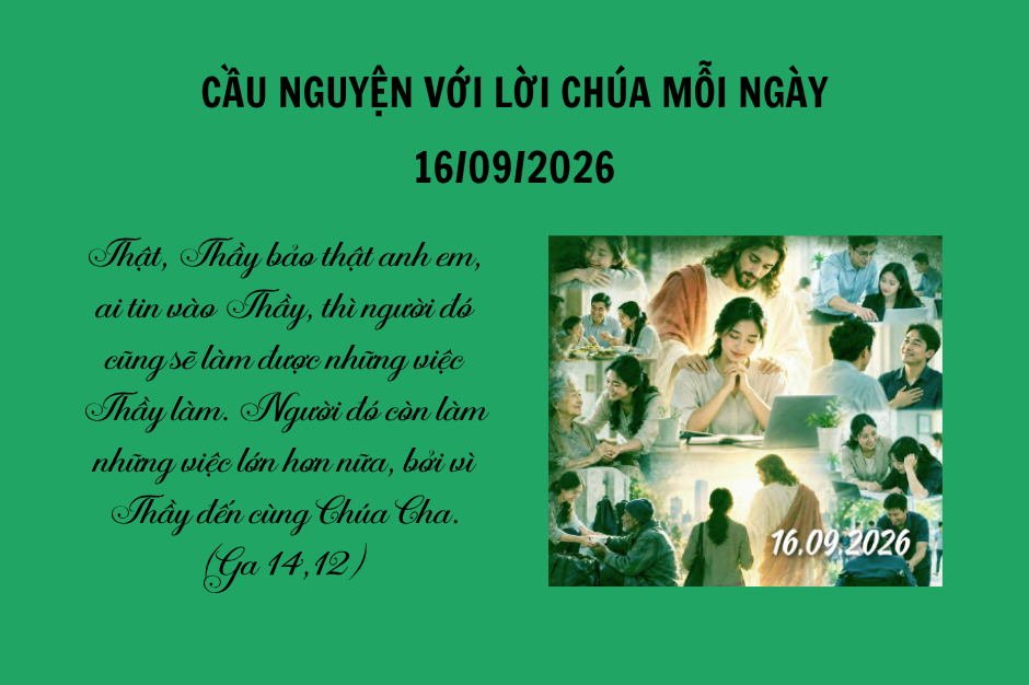 Cầu nguyện với Lời Chúa mỗi ngày - 16/09/2026