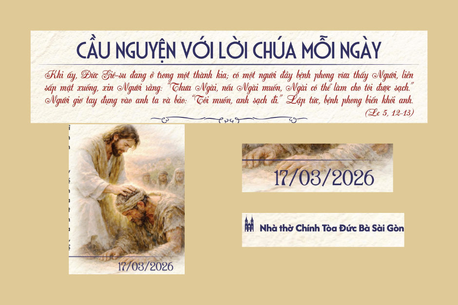 Cầu nguyện với Lời Chúa mỗi ngày - 17/03/2026