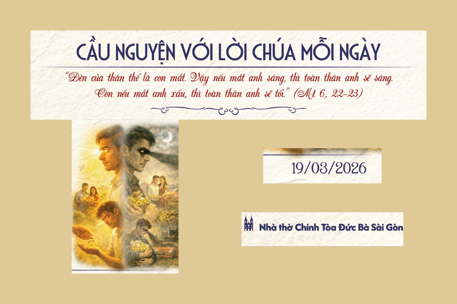 Cầu nguyện với Lời Chúa mỗi ngày - 19/03/2026