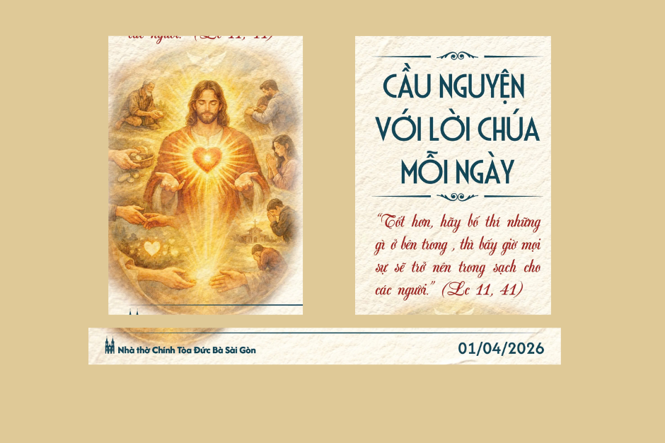 Cầu nguyện với Lời Chúa mỗi ngày - 01/04/2026